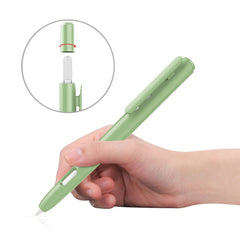 Double-Click Automatic Retractable Stylus Pen Case For Apple Pencil 2, Gray, Pearl White, Pink, Army Green, Deep Space Gray, Blue, Grass Green, Purple