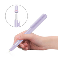 Double-Click Automatic Retractable Stylus Pen Case For Apple Pencil 2, Gray, Pearl White, Pink, Army Green, Deep Space Gray, Blue, Grass Green, Purple