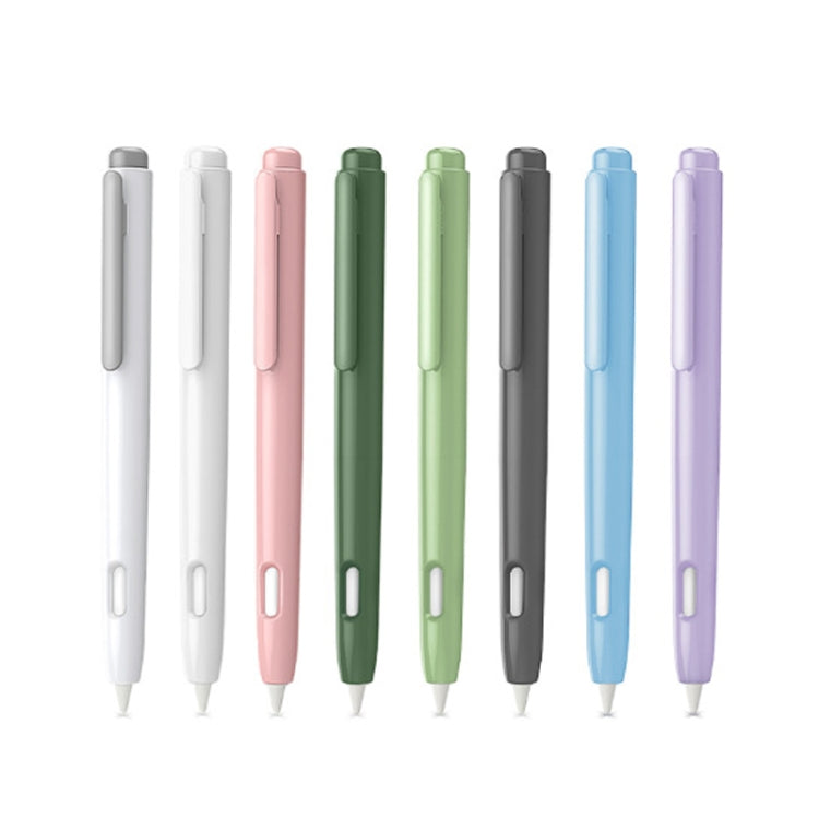 Double-Click Automatic Retractable Stylus Pen Case For Apple Pencil 2, Gray, Pearl White, Pink, Army Green, Deep Space Gray, Blue, Grass Green, Purple