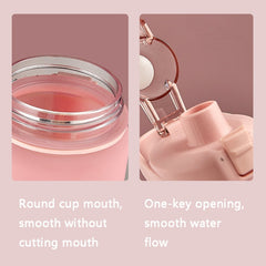 1000ml Large Capacity Gradient ColorsPlastic Sports Water Cup