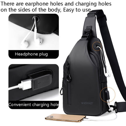 WEIXIER XB301 Men Chest Bag Outdoor Leisure Messenger Bag, XB301 Black, XB301 Gray, XB301 Green