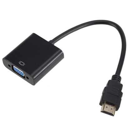 ZHQ007 HD 1080P HDMI to VGA Converter, White, Black