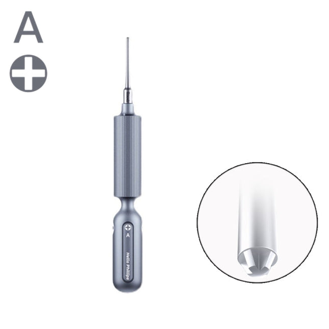 Qianli Super Tactile Grip-Type Precision Silent Dual-Bearing Screwdriver, Type A Phillips, Type B Tri-point, Type C Pentalibe, Type  D Pinhead Philips, Type E T2 Torx