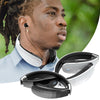 Telescopic Neck-Mounted Folding Bluetooth Earphone, Black, White