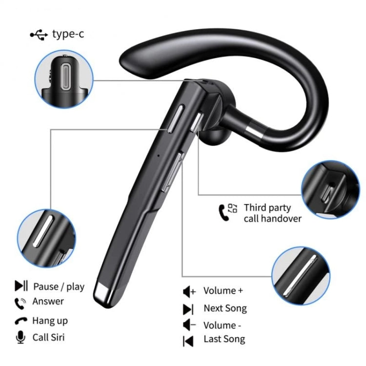 520 Gen2 Earhook Business Bluetooth Headphone, Style:, 520 Gen2, 520 Gen2 with Charging Box