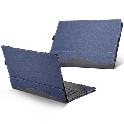 PU Leather Laptop Protective Case For HP Envy X360 15-BP / CN / DR / DS, Blue, Black, Wine Red