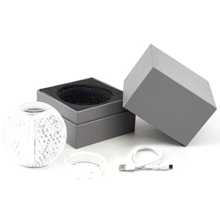 Crystal Ball Small Table Lamp USB Acrylic Night Light, MT2 80 x 80mm, MT1  110 x 110mm