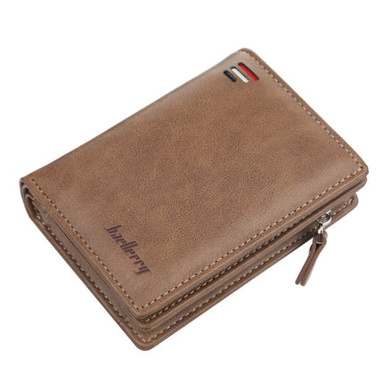 Baellerry D3216 Men Short Vertical Multi-Card Snap Coin Purse
