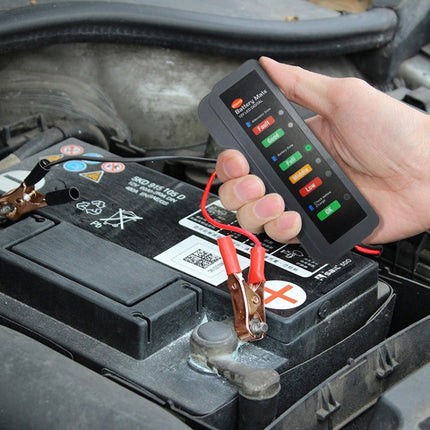 12V Automotive Battery Tester Fault Diagnosis Instrument, Clip