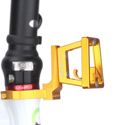 LitePro Bike Pig Nose Shelf Conversion Seat, Black, Red, Silver, Golden