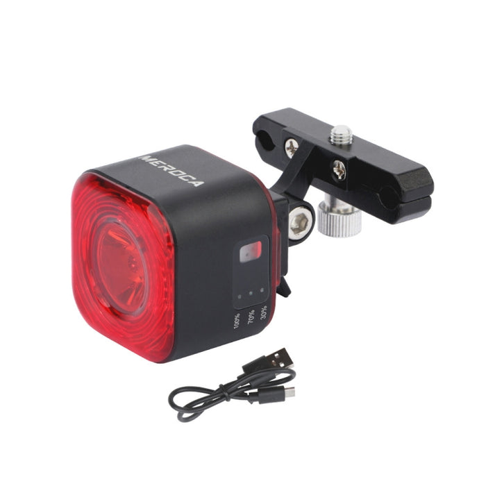 MEROCA XC02 Smart Light-Sensitive Brake Induction Taillight, Cushion Mounting, Pipe Mounting
