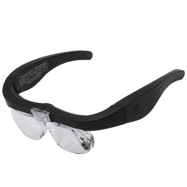 11537DC 1.5X / 2.5X / 3.5X / 5X Rechargeable LED Light Glasses Magnifier, 11537DC