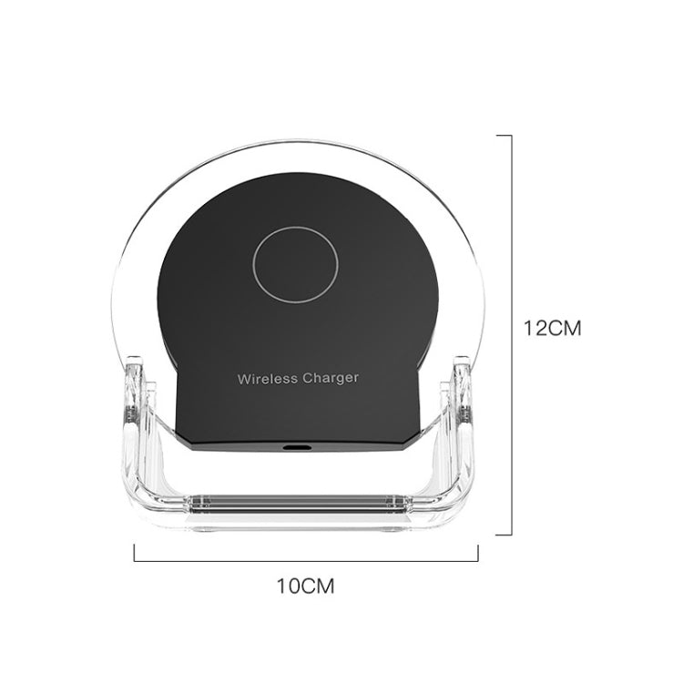 A9199 3 in 1 Vertical LED Crystal Wireless Charger