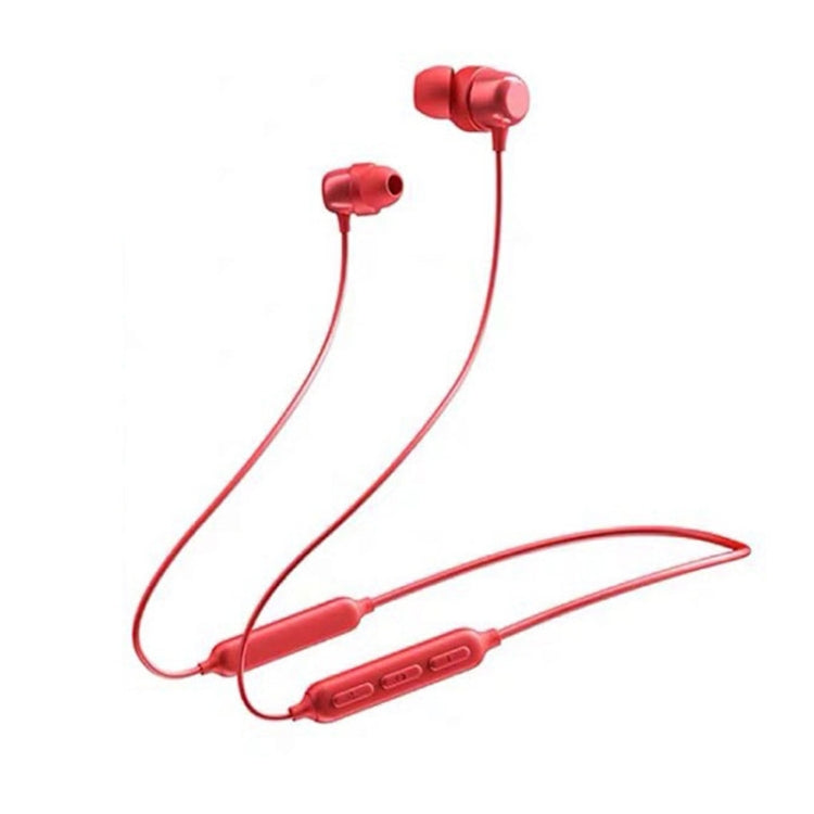 Havit i30 Mini Neck-Mounted Magnetic Sports Bluetooth Earphone, Red, Black