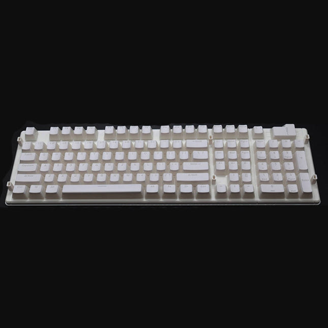 Pudding Double-layer Two-color 108-key Mechanical Translucent Keycap, White, Black, Gray, Sky Blue, Lemon Yellow, Violet, Orange, Apple Green, Red, Cheese Green, Dark Blue, Dark Coffee, Cyan, Light Coffee, Pink