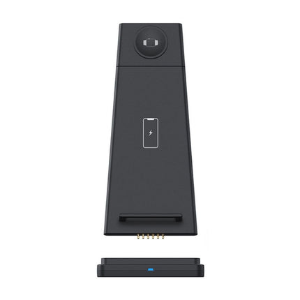 QGeeM QG-WC05 3 In 1 Portable Detachable Wireless Charger, White, Black
