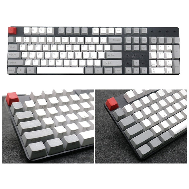 Mechanical Keyboard Laser PBT Keycap, Wang ZiRu Front Words, Wang ZiRu Side Words, Wang ZiRu No Words, Titanium Black Front Words, Light Gray No Words, Light Gray Front Words