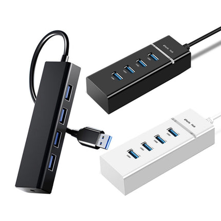 4 X USB 2.0 Ports HUB Converter, Cable Length: 15cm,Style：, Without Light Bar, With Light Bar Black, With Light Bar White