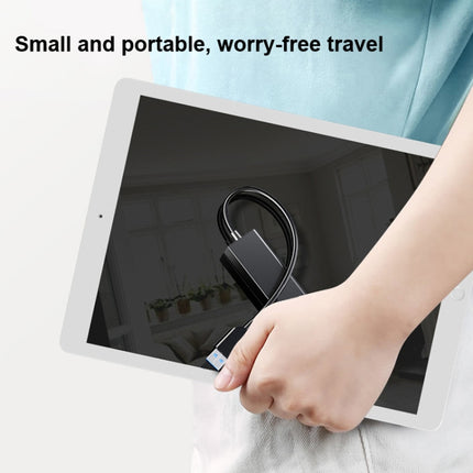 4 X USB 2.0 Ports HUB Converter, Cable Length: 15cm,Style：, Without Light Bar, With Light Bar Black, With Light Bar White