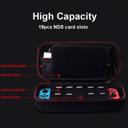 CHKJOK Game Console Bracket Function EVA Protective Sleeve For Switch Oled, Black, Gray