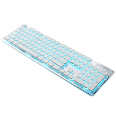 LANGTU L1 104 Keys USB Home Office Film Luminous Wired Keyboard, Cable Length:1.6m, L1 Ice Blue Light Black, L1 White Light Pink, L1 Orange Light Black, L1 Ice Blue Light Silver White