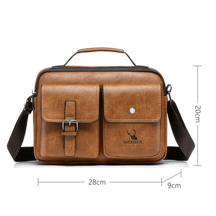 WEIXIER 9558 Large Capacity Men Bag Retro Shoulder Bag