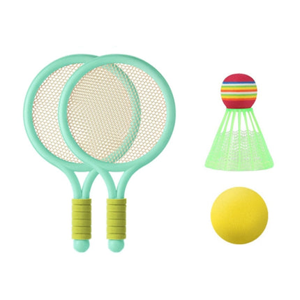 1 Pair Children Badminton Tennis Racket Outdoor Sports With Two Balls, Blue, Pink, Green, Blue Pink, Pink Green
