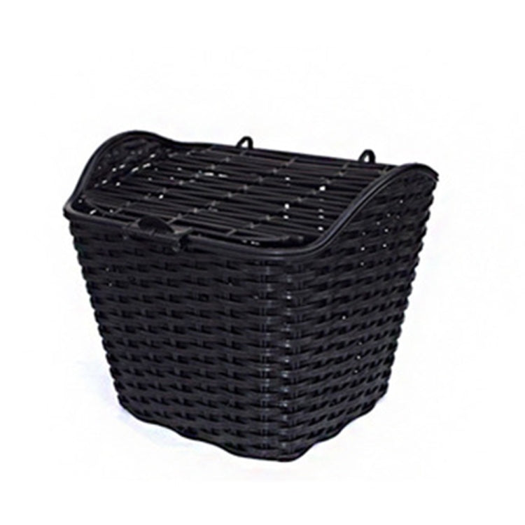 Bicycle Waterproof Basket with Cover Front Handlebar Bike Basket, Black, Brown, Grey