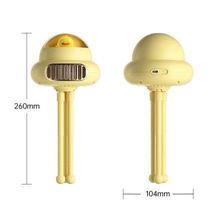 Stroller Portable Multi-Function Silent Octopus Bladeless Fan, Pink, White, Yellow