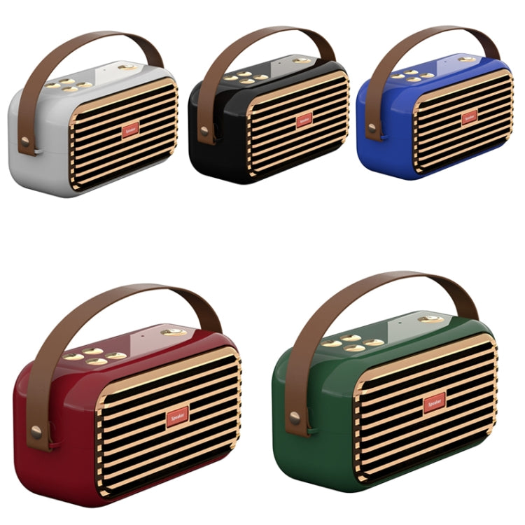 X7 Outdoor Portable Dual Speaker Wireless Bluetooth Retro Portable Speaker, White, Blue, Black, Red, Green