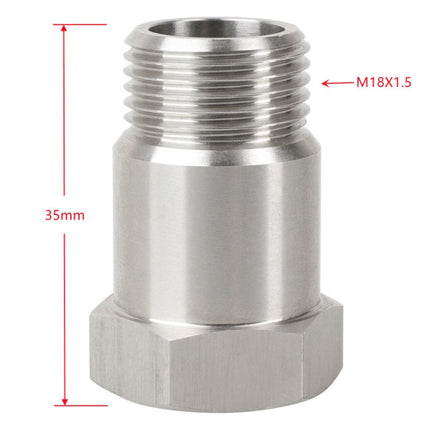 Car Oxygen Sensor Adapter Extended Joint M18x1.5, 2 PCS M18x1.5