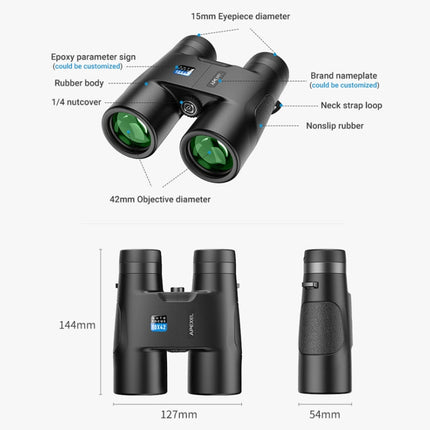 APEXEL 10x42 Fixed Focus Binoculars  Autofocus Telescope, APL-RB10X42A