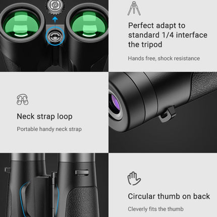 APEXEL 10x42 Fixed Focus Binoculars  Autofocus Telescope, APL-RB10X42A