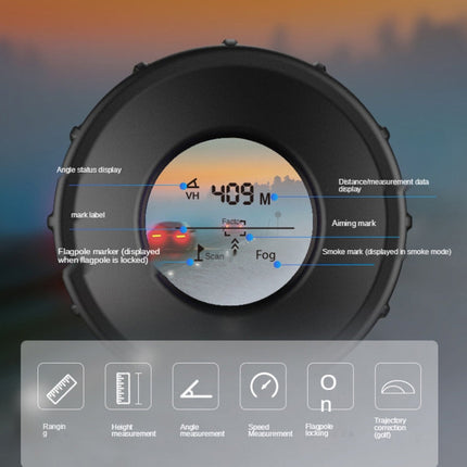 APEXEL 1200m Golf Laser Infrared Telescope Rangefinder, APL-LRM1200