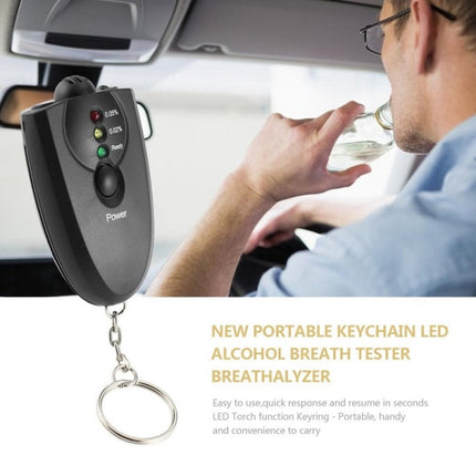 Car Portable Mini LED Air Blow Alcohol Tester, LED Air Blow