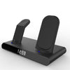 SY-011 15W Wireless Fast Charge Stand Magnetic Clock Three-in-One Folding Wireless Charger