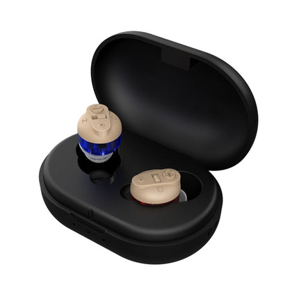 Old People Voice Amplifier Sound Collector Hearing Aid, Red Blue Double Machine + White Charging Bin, Red Blue Double Machine + Black Charging Bin, Skin Color Double Machine + Black Charging Bin, Skin Color Double Machine + White Charging Bin, Black   ...