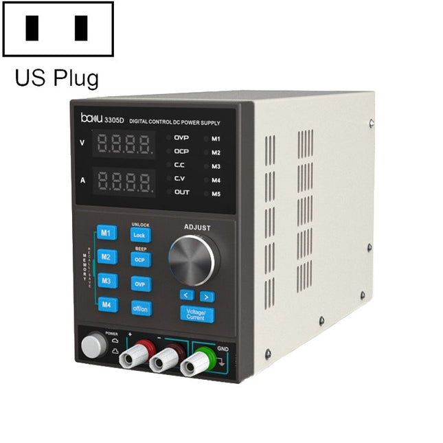 BAKU BA-3305D 5A/30V CNC DC High Power Supply, BA-3305D US Plug, BA-3305D EU Plug