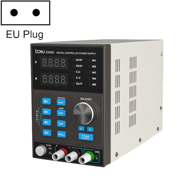 BAKU BA-3305D 5A/30V CNC DC High Power Supply, BA-3305D US Plug, BA-3305D EU Plug
