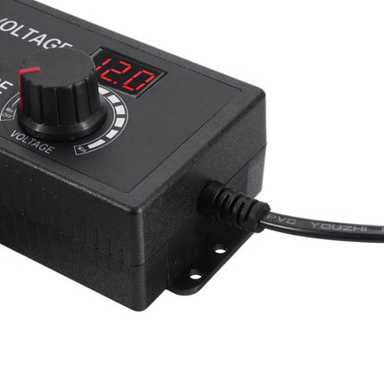 HuaZhenYuan 3-12V5A High Power Speed Regulation And Voltage Regulation Power Adapter With Monitor, US Plug, EU Plug, UK Plug, AU Plug