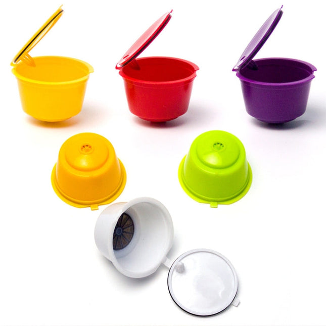2 Sets Coffee Capsule Filter Cup  For Dolce Gusto Coffee Machine, Color Random Delivery
