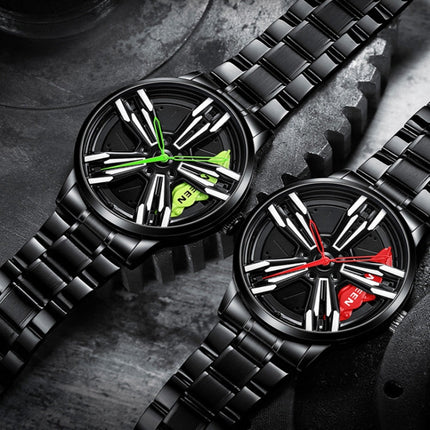 FNGEEN L001 Motorcycle Element Wheel Metal Men Watch, Black steel Red Surface, Black Steel Green Surface, White Steel Red Surface, White Steel Green Surface, Black Net Black Steel Red Surface, Black Net Black Steel Green Surface������������������������...