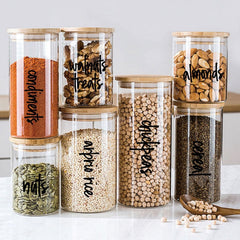 168 PCS Pantry Storage Stickers Waterproof and Oil-proof Food Label Stickers