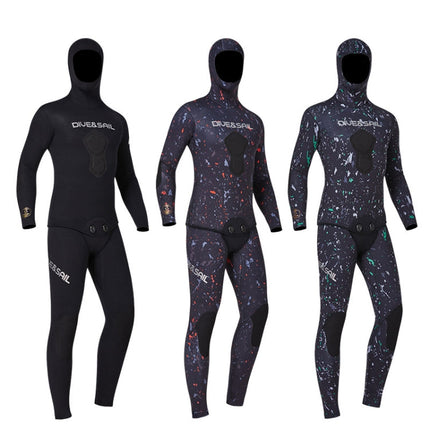 DIVE & SAIL 7mm Split Thick And Keep Warm Long Sleeves Hooded Diving Suit