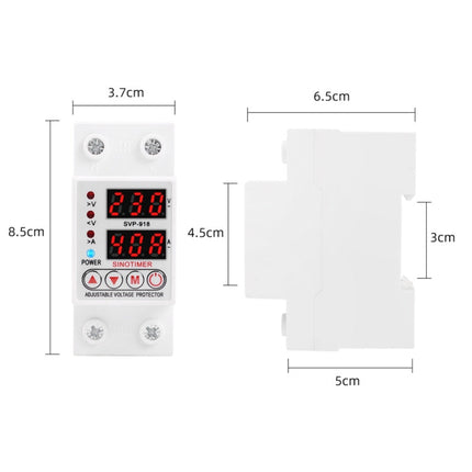SINOTIMER SVP-918 Adjustable Self-resetting Intelligent Under-voltage Protector, Current:, 40A, 63A