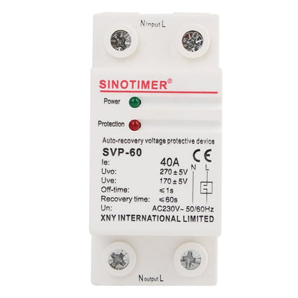 SINOTIMER Single-Phase Self-Duplex Intelligent Over-Pressure Protector, SVP-60