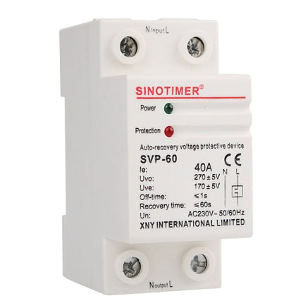 SINOTIMER Single-Phase Self-Duplex Intelligent Over-Pressure Protector, SVP-60