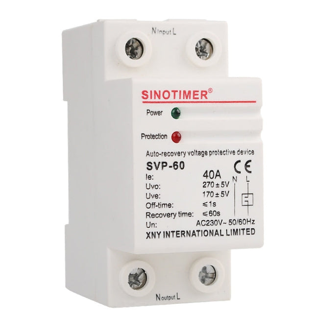 SINOTIMER Single-Phase Self-Duplex Intelligent Over-Pressure Protector, SVP-60
