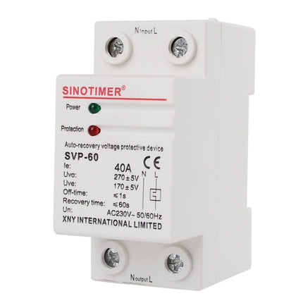 SINOTIMER Single-Phase Self-Duplex Intelligent Over-Pressure Protector, SVP-60