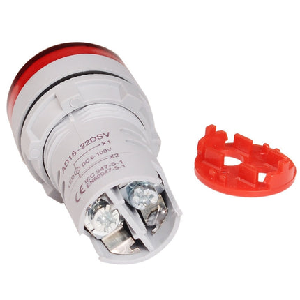 2 PCS DC Voltage Signal Indicator 22mm Round 6-100V Universal Voltmeter, 6-100V Red, 6-100V White, 6-100V Blue, 6-100V Green, 6-100V Yllow
